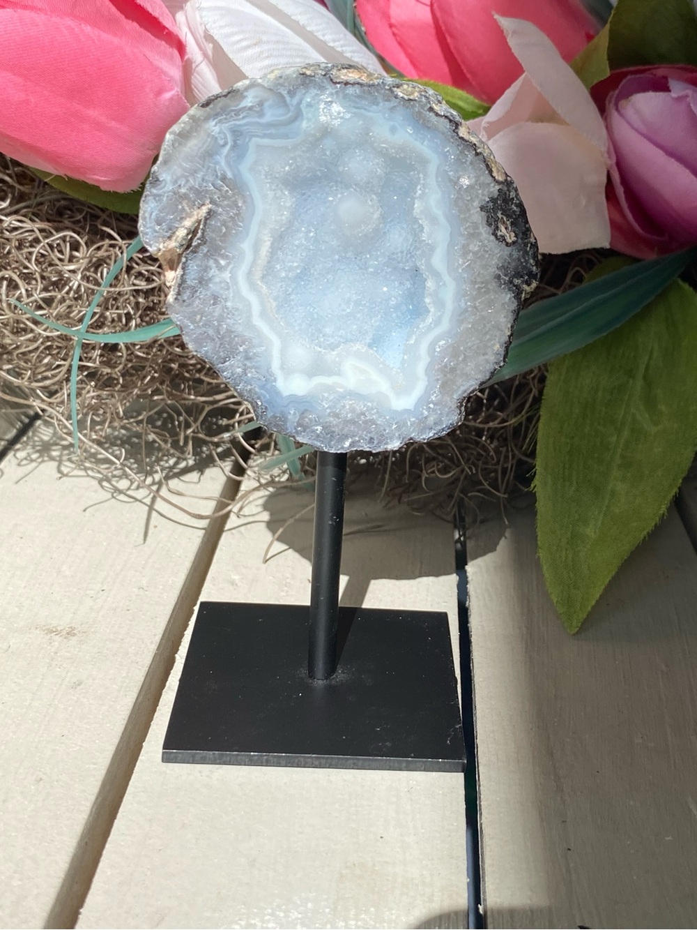 Druzy Geode On Display